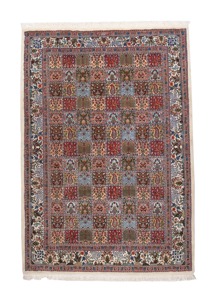 Handmade Kheshti Persian Birjand Area Rug 396498